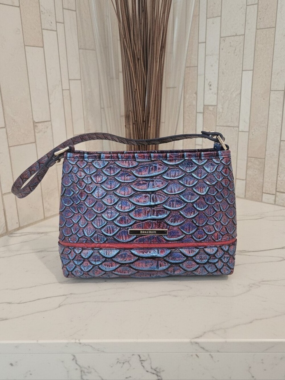 Rare Brahmin Vista Blue Vanzant Lorelei Handbag
